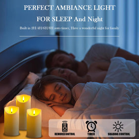 Fo32won LED battery-operated candles offering safe ambient lighting