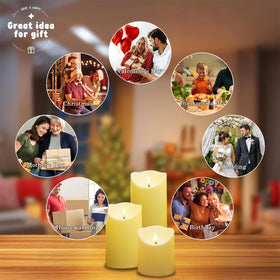 Fo32won six-pack candle set for flexible decorating options