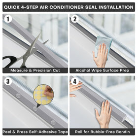 FoamJoy adhesive-removable strips allow clean seasonal adjustments.