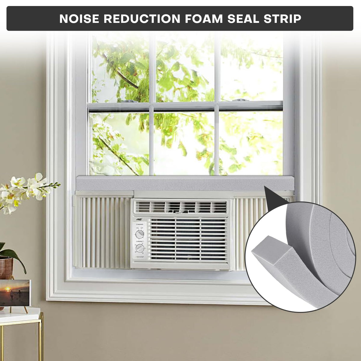 FoamJoy window kit in tilt/sliding setup highlights energy-saving potential.
