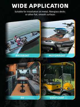 FOCEAN boat flooring cleans quickly with vacuum or pressure washer after use