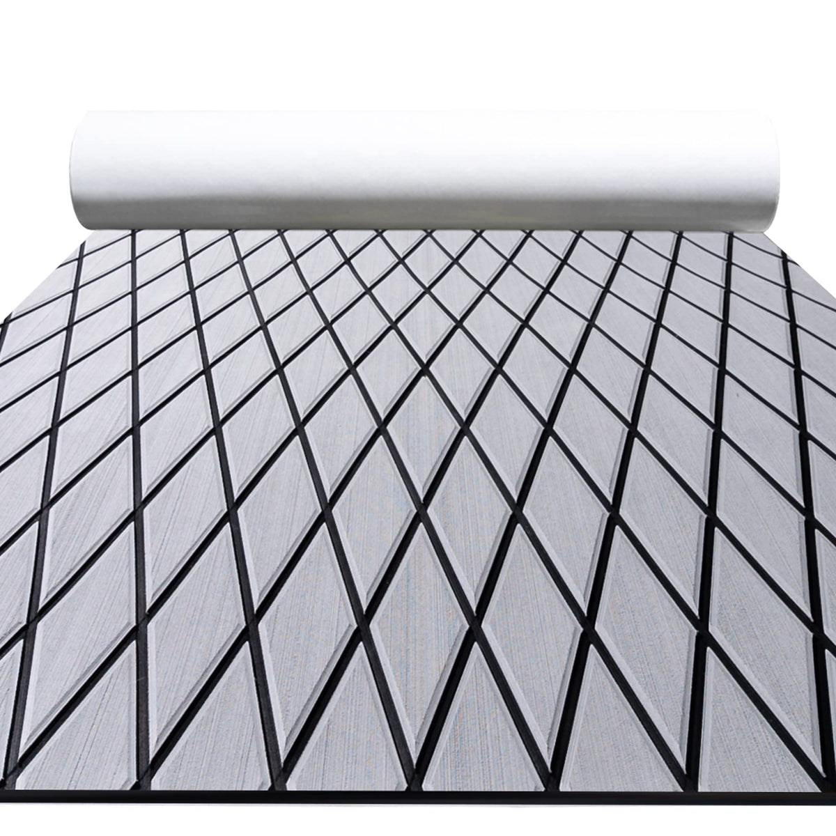 FOCEAN Boat Flooring EVA texture on grey deck shows grip and elegance.