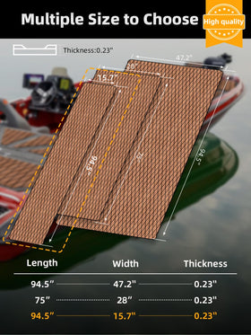 FOCEAN boat flooring stays cool and resists heat buildup in sun