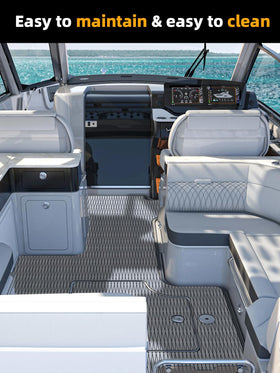 FOCEAN On motorboat deck showing reliable anti-slip performance.