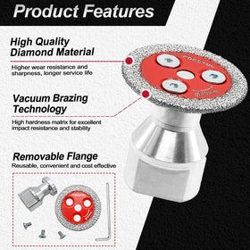 FOCSTOL hex-key wrench included for quick flange removal.