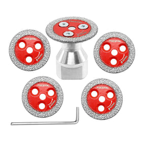 FOCSTOL mini diamond saw blade 40mm disc for precise marble and tile cuts.