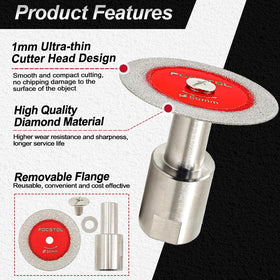 FOCSTOL wet and dry cutting with water cooling extends blade life.