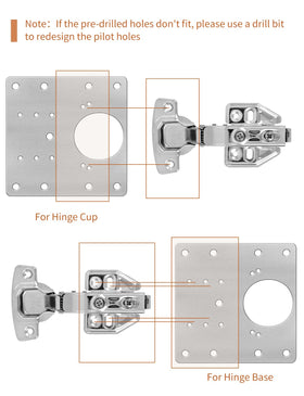Kitchen cabinet restoration using the FOGZUVR hinge plate kit