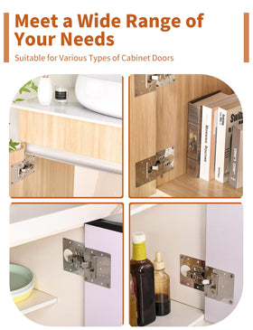 FOGZUVR hinge plate reinforces cupboard doors for longevity
