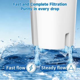 FOIRCEADAL filter lasts up to 2 months or 40 gallons