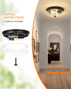 FOITTON ETL-certified ceiling light ensures safe residential use.