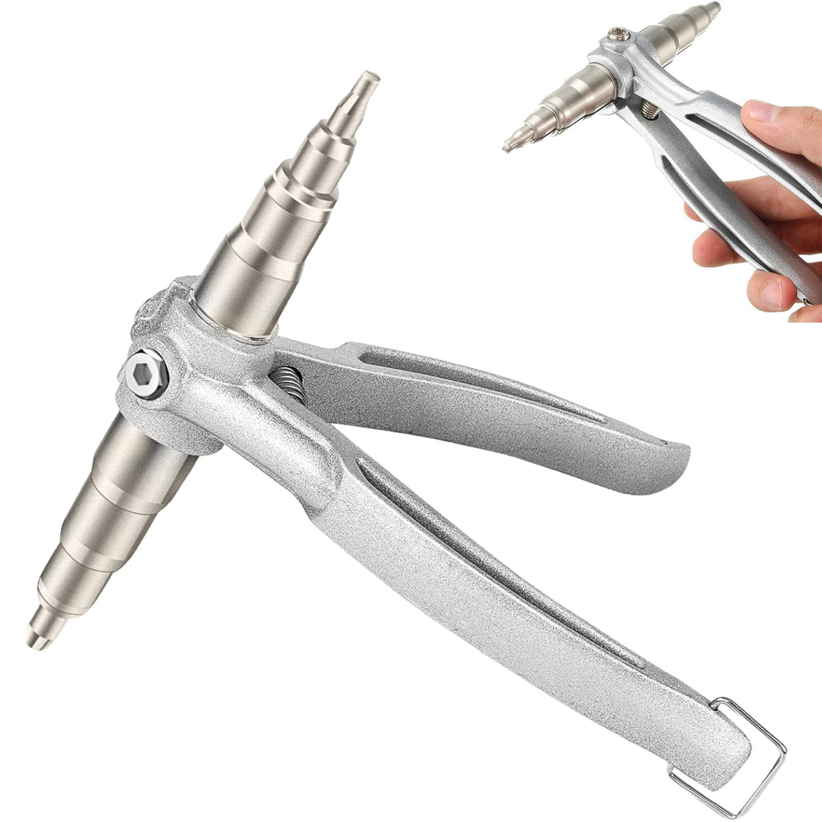 FOLAI copper pipe expander with universal handle for easy swaging.