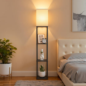 FOLKSMATE black floor lamp adds sleek, contemporary style