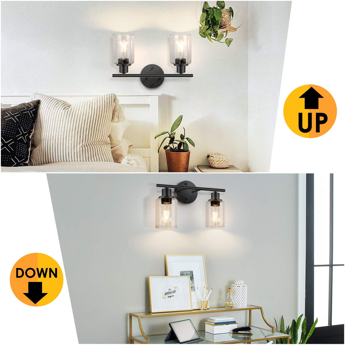 Folksmate bathroom light features sturdy back-plate for humid spaces