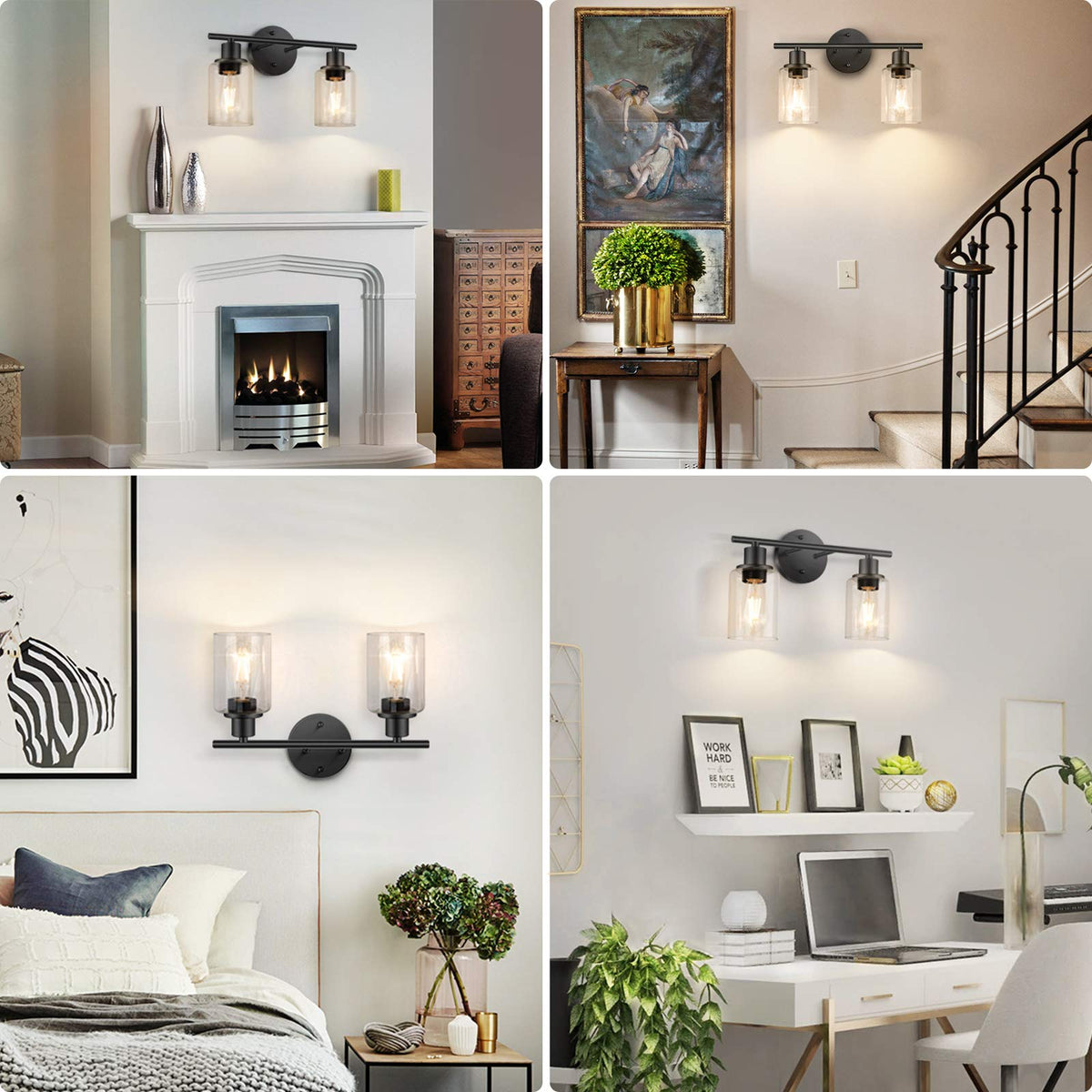 Folksmate glass shades protect bulbs while enabling clear light