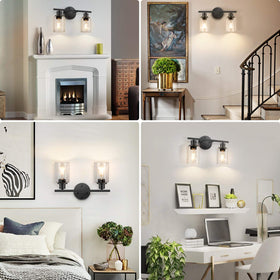 Folksmate glass shades protect bulbs while enabling clear light