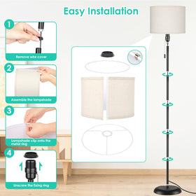 FOLKSMATE lamp beside the sofa provides quick reading light