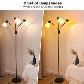 FOLKSMATE sturdy metal pole supports multi head configuration