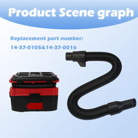 Follde vacuum hose 64-inch maximum stretch reaches hard-to-reach spots