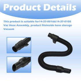 Follde vacuum hose rubber-wrapped middle for flexible bending and durability
