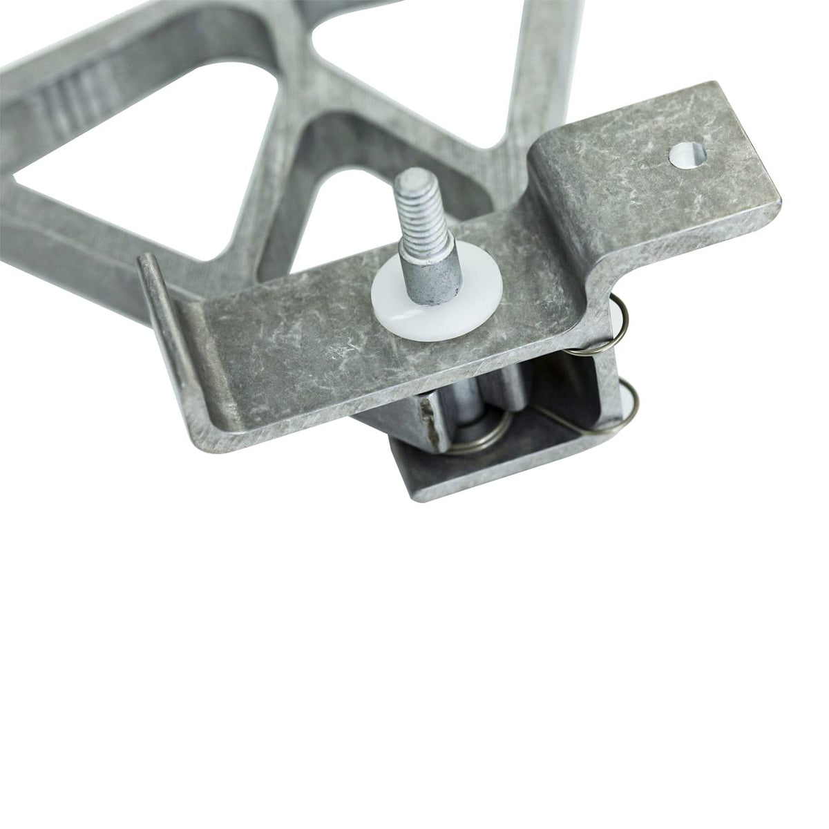 folosem aluminum extension ladder locks Werner 28-11 side view