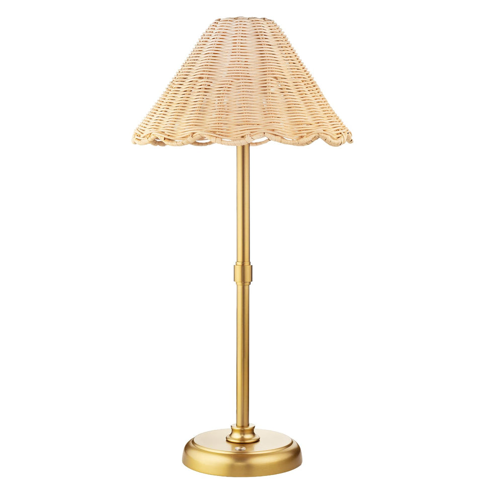 Folux Thor rattan shade close-up showing texture for Boho decor