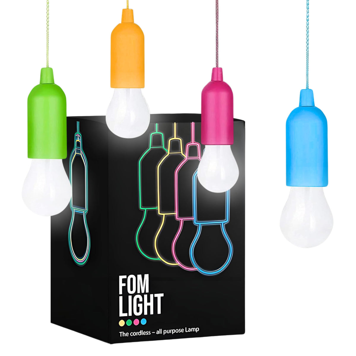 Fomlight hanging LED lights for treehouse provide safe, colorful illumination for play spaces.