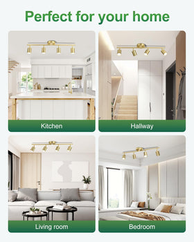 Fondiiz ceiling mount track lighting is ideal for kitchens and hallways.