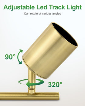 Fondiiz track lighting head tilts 90 degrees for versatile task lighting.