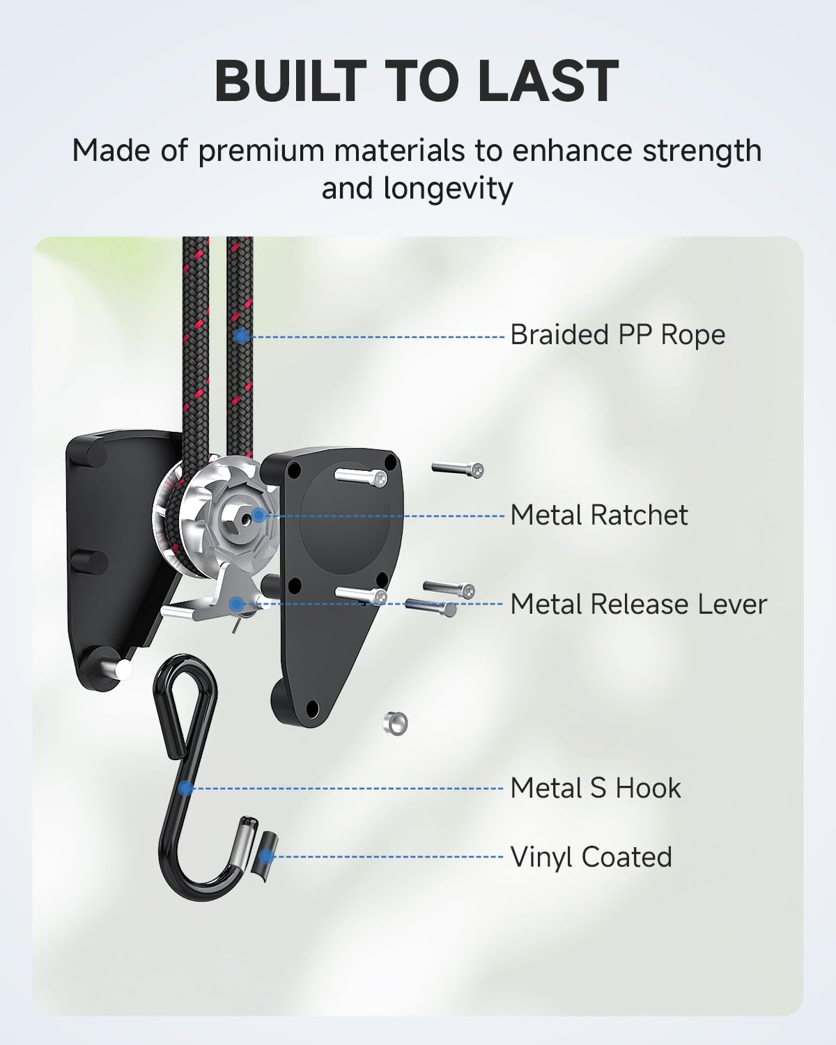 Fondwell rust-resistant S-hook complements long-lasting performance