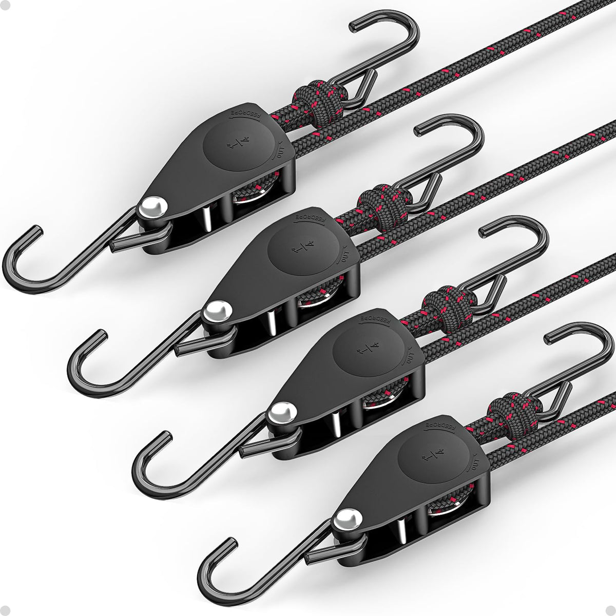 Fondwell versatile tie-down system suitable for trucks, tents, and kayaks