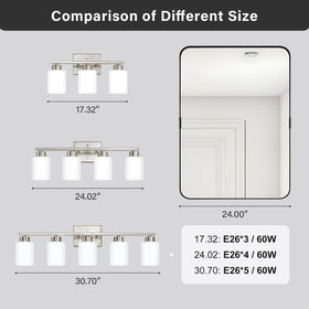 FonmYim 24-inch vanity light provides full mirror coverage.