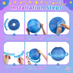 Fontien planet lantern mars brightens party setup with planetary charm