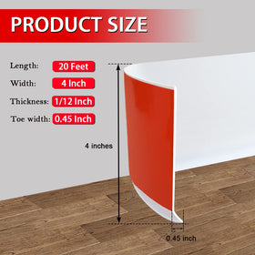 FONUNO flexible vinyl base molding white for quick updates