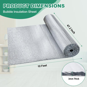 FONUNO Reflective Bubble Insulation Roll ready for easy cutting and installation.
