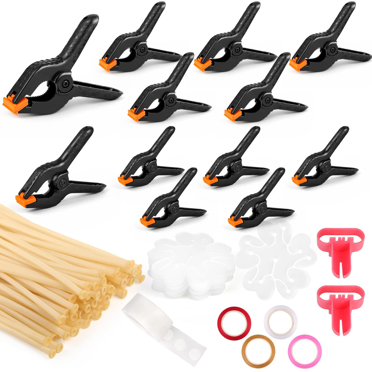 Fooind balloon arch clips 3in 6pack securely grip balloons for stable backdrops