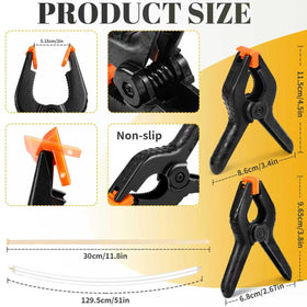 Fooind balloon arch clips 4in 6pack secure larger balloons for versatile frame setups