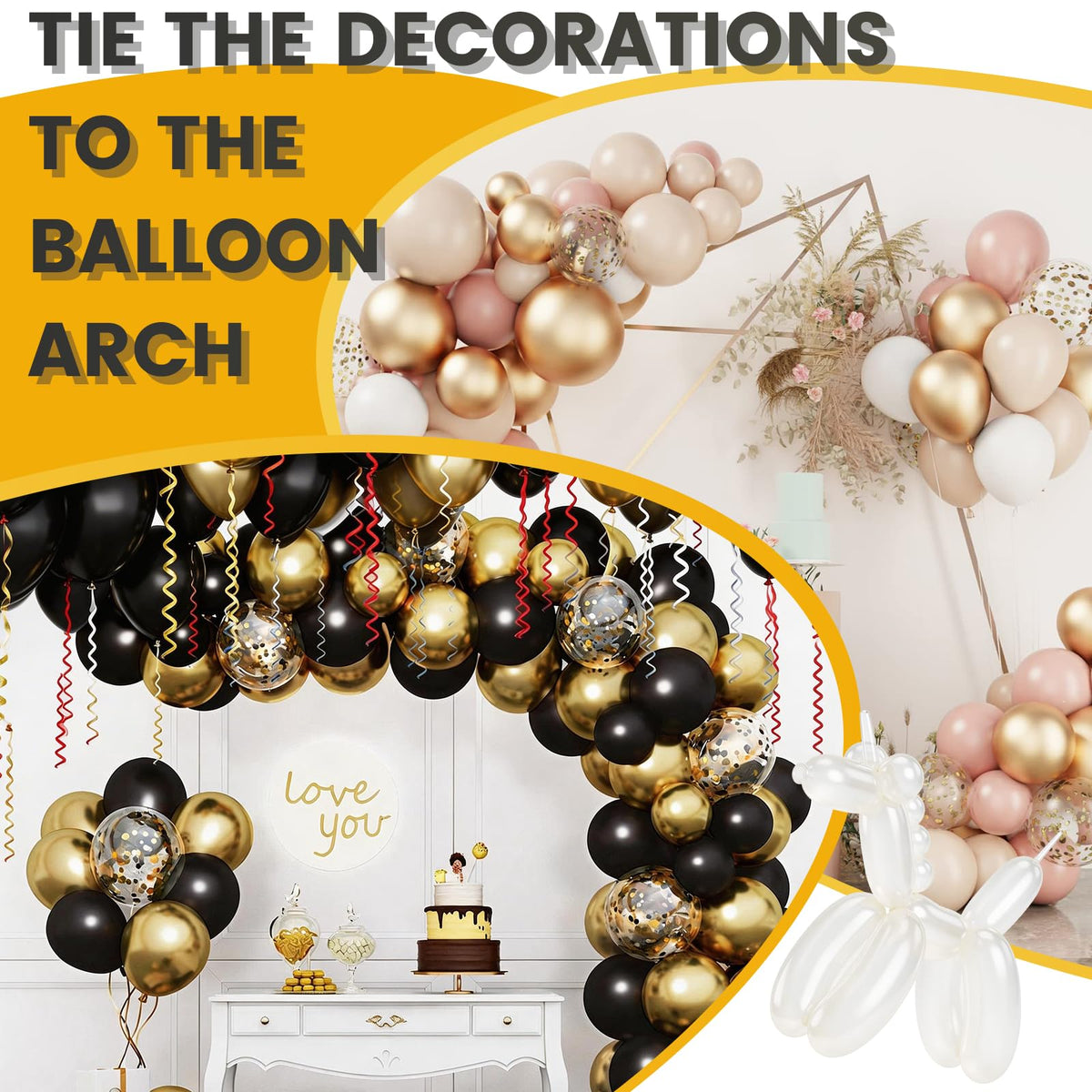 Fooind balloon strips 260 long clear enable seamless, invisible connections for clean backdrops