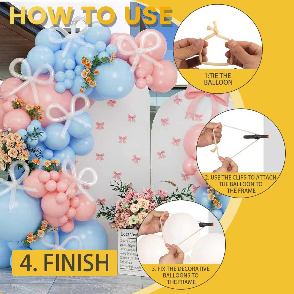 Fooind glue dots help fasten decorations precisely