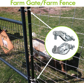 Foozet T-Post hinge set ideal for farm gates and garden fences.