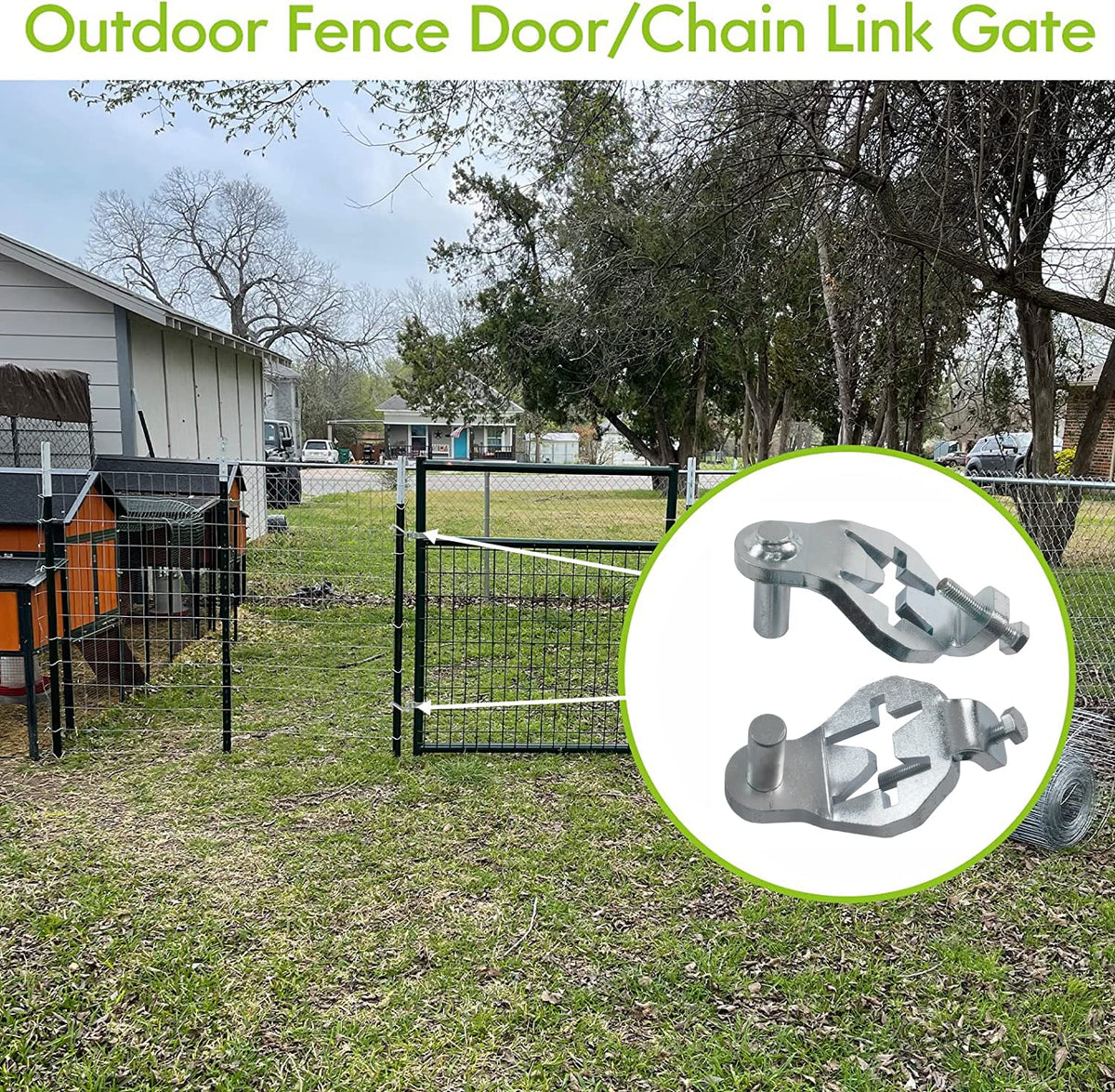 Foozet T-Post Gate Hinge Pins featuring a patented design for durable hardware.