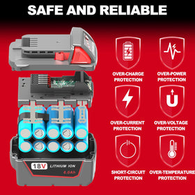 FORBETER 18V Milwaukee compatibility enables versatile cordless use.