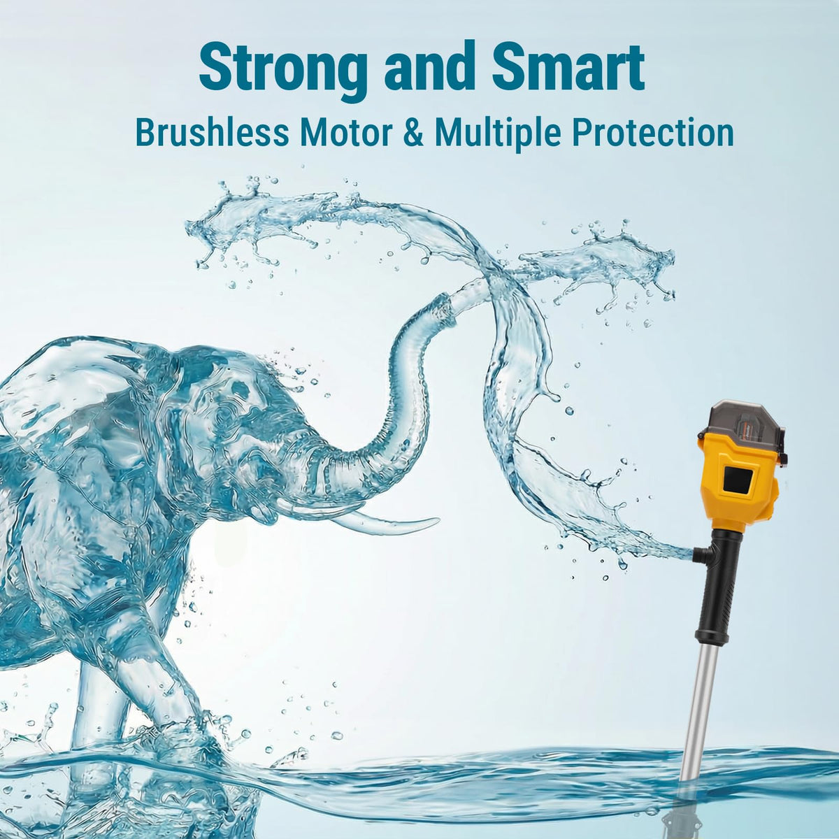 FORDWALT aluminum-barrel construction ensures durable outdoor pumping.