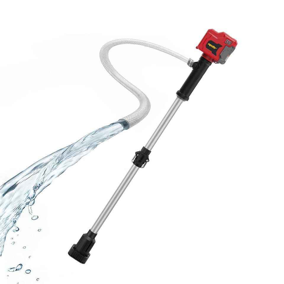 FORDWALT brushless-stick-water-pump with Milwaukee 18V compatibility for portable water transfer.