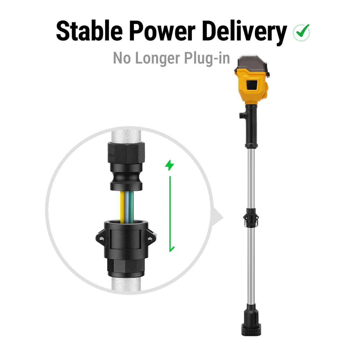 FORDWALT portable-sump-pump shown in action for pools, gardens, ponds.