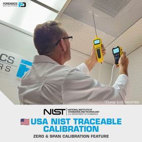 FORENSICS DETECTORS FD rugged anti-slip ABS shell withstands tough jobsite conditions.