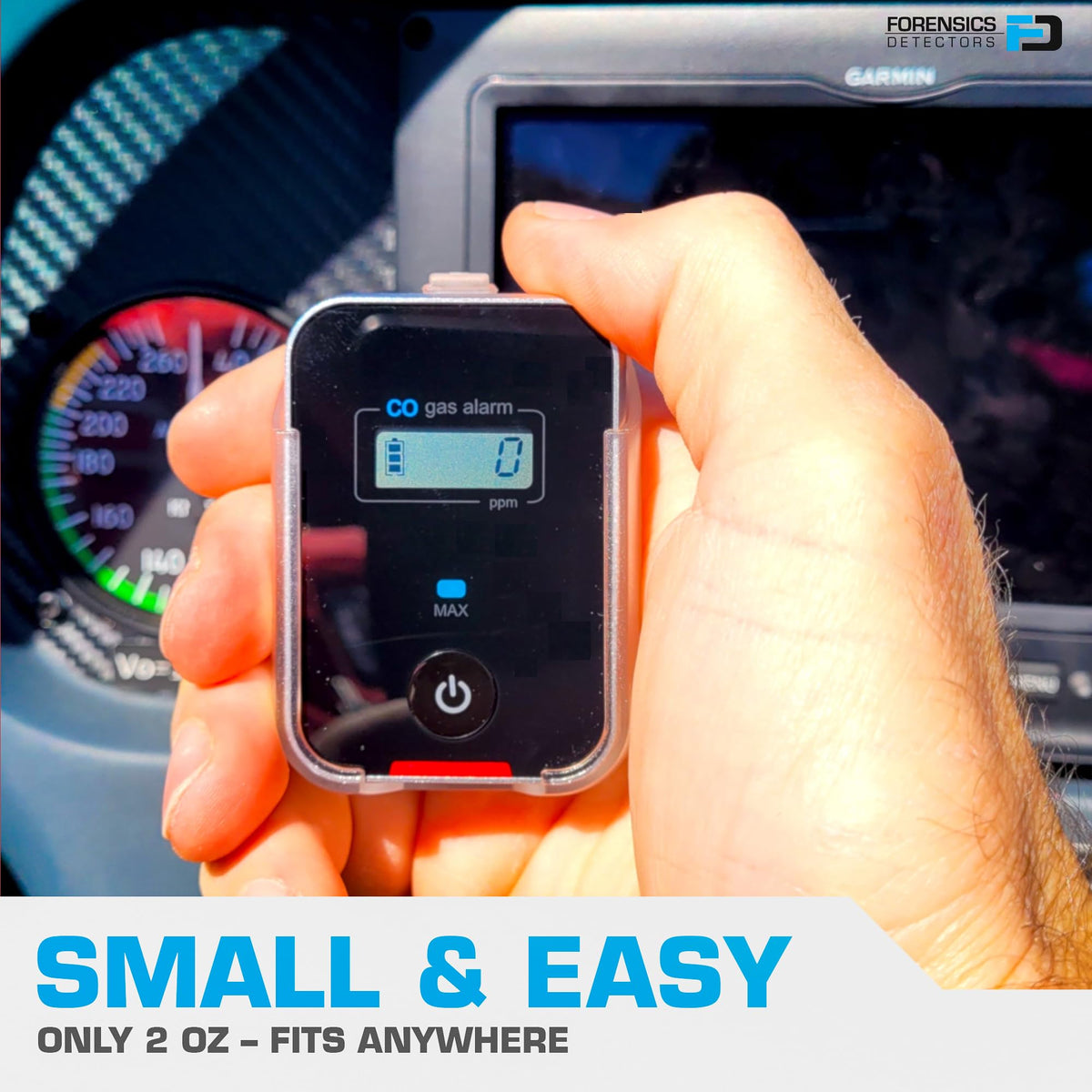FORENSICS DETECTORS FD compact 2oz design fits dash or pocket.