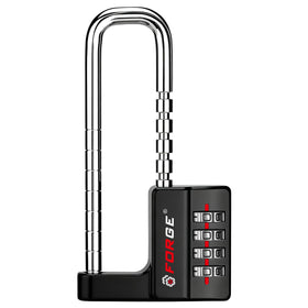 Forge adjustable shackle combination lock demonstrates extended fit for large gates
