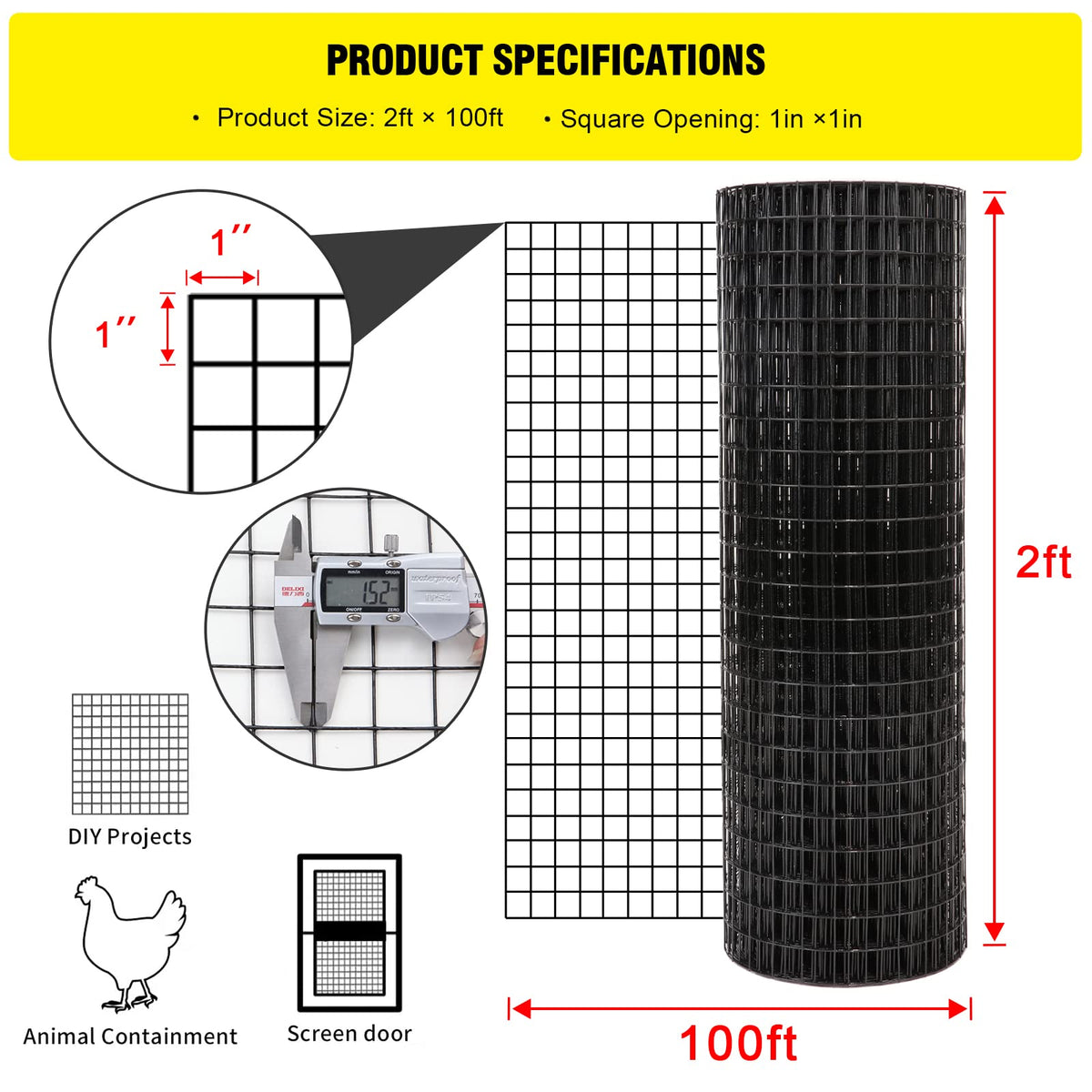 Forimo 16-gauge vinyl-coated mesh highlighting rust resistance for long-lasting projects