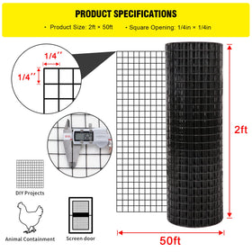 Forimo black vinyl-coated mesh closeup shows durable rust-resistant finish.